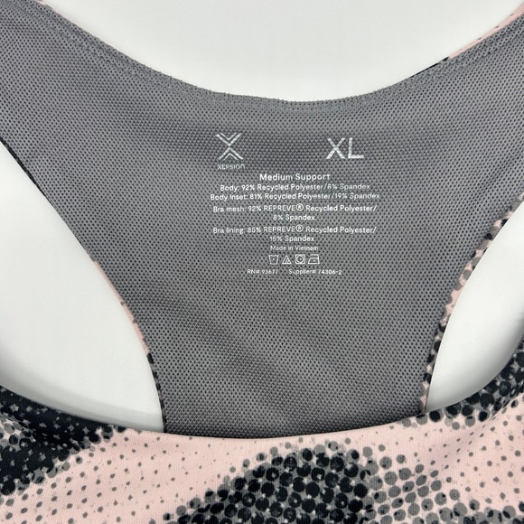 Xersion Women's Peach Camo Medium Support Sports Bra Sizes M L XL XXL - Picture 11 of 14